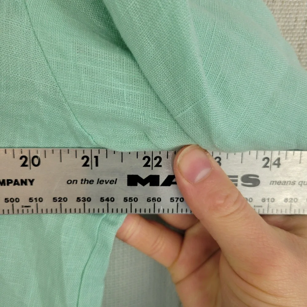 Stillwater The Linen Voile Tunic Seaglass Maxi Dress Size Medium Resortwear - Picture 6 of 13